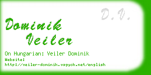 dominik veiler business card